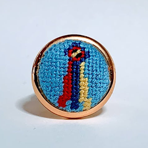 Champion Tricolor Ribbon Needlepoint Ring